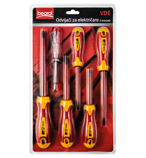 BEOROL SCREW DRIVER SET INSULATED   