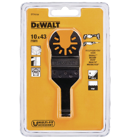 DEWALT OSCILLATING WOOD DETAIL BLADE 10MM X 43MM