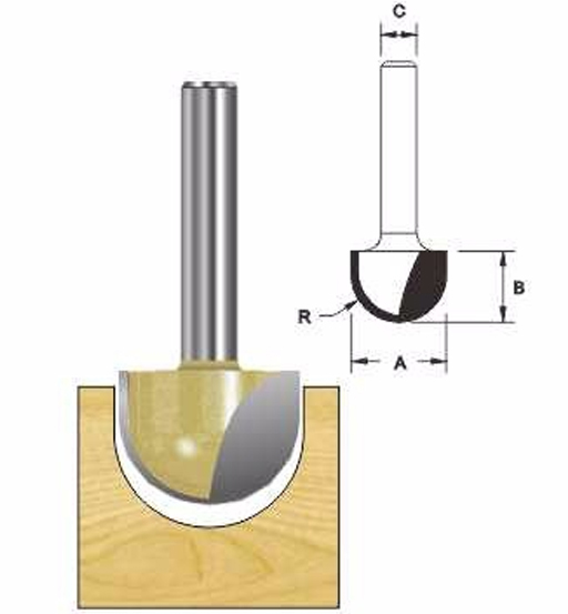 ARDEN ROUTER BIT CORE BOX 10.0 X20.0X12MM