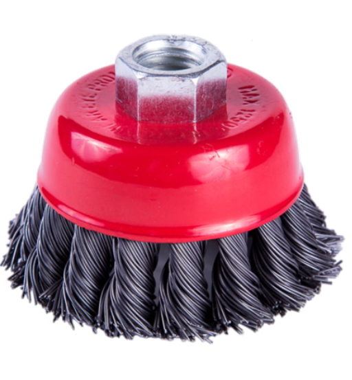 UKEN CUP WIRE BRUSH M10 X 65MM TWISTED 