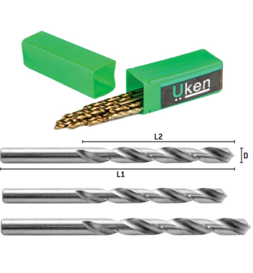 UKEN SS DRILL BIT 3.5 x 70 x 39MM  (D X L1 X L2)