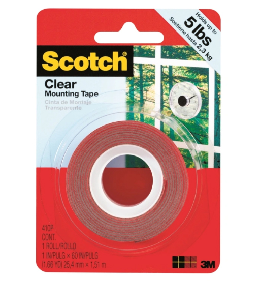 3M MOUNTING TAPE CLEAR 1