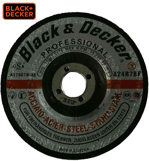 BLACK & DECKER CUTTING DISC STEEL 4