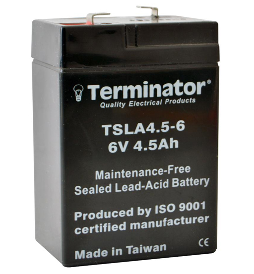 BATTERY 6V-4.5AH TERMINATOR