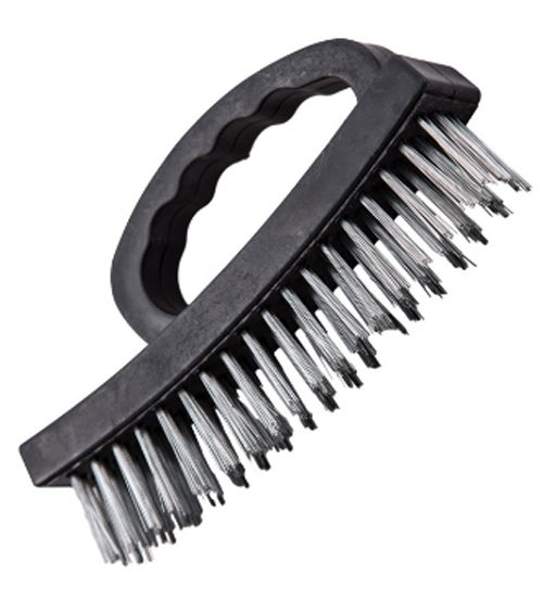 BEOROL STEEL BRUSH BLACK PP HANDLE      