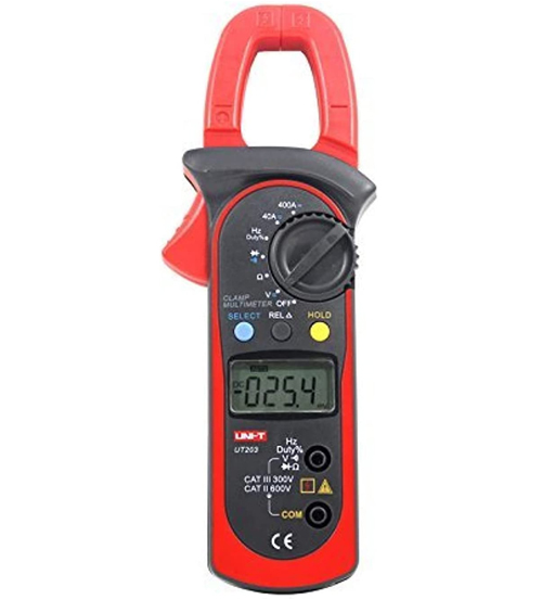 UNI-T DIGITAL CLAMP METER 4V-600VAC/DC UT203