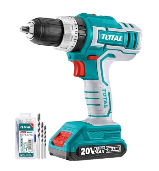 TOTAL CORDLESS DRILL 20V 13MM