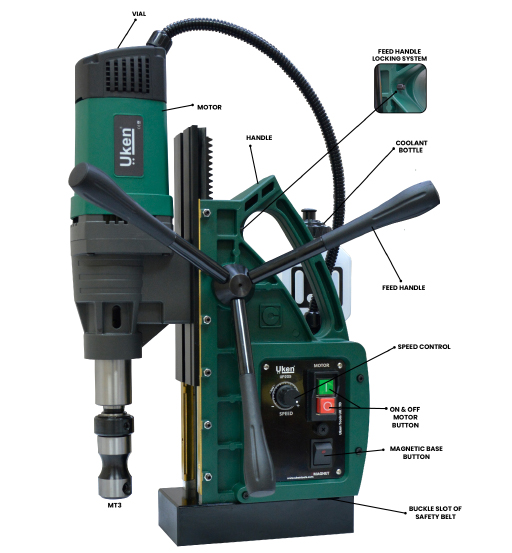 MAGNETIC DRILL MACHINE 90 UKEN#UP205