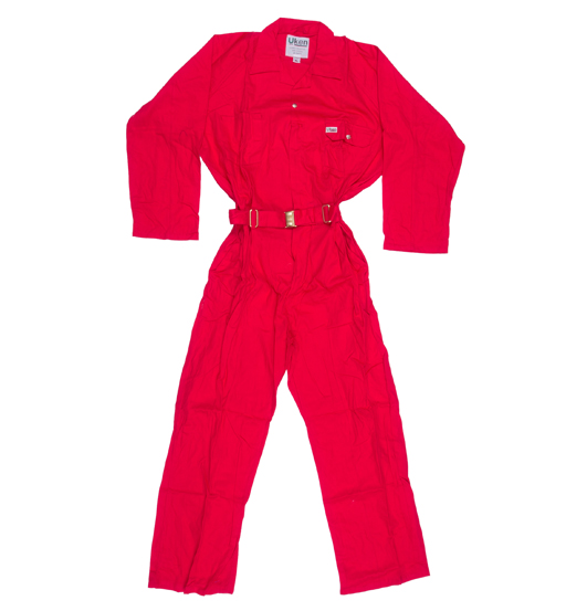 UKEN COVERALL  POLYSTER 65% / COTTON 35% - RED COLOR-M