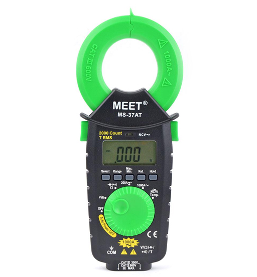 MEET TRMS CLAMP METER W/TEMP&NCV 2000C  