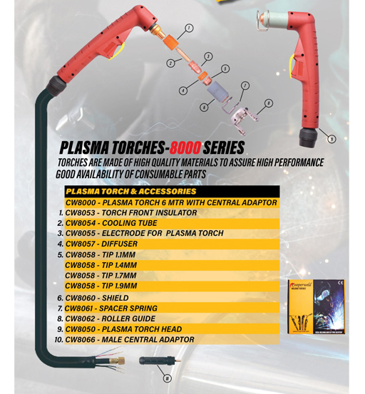 PLASMA TORCH COOLING TUBE-COOPERWELD