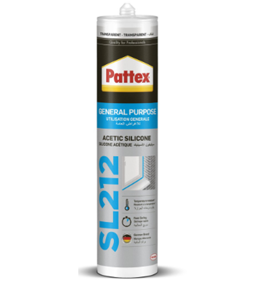 PATTEX SILICON GP SL212 CLEAR 280 ML    