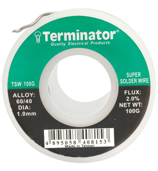 TERMINATOR SOLDERING WIRE 60/40 100G 1MM