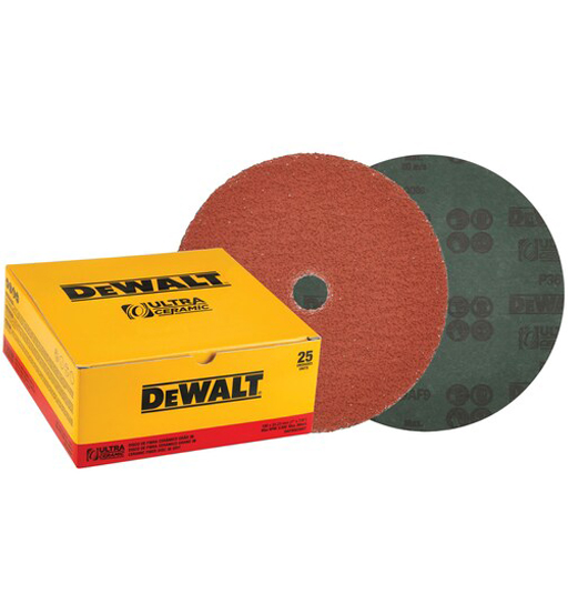 DEWALT CERAMIC FIBER SANDING DISC 4 1/2