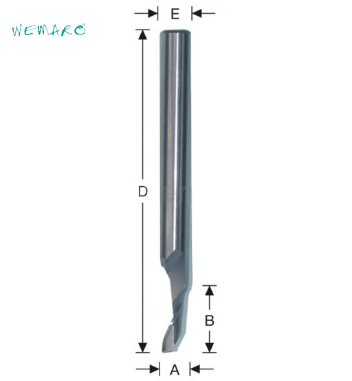 WEMARO END MILL CUTTER SINGLE FLUTE 8MMX80MM 