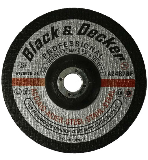 BLACK&DECKER METAL CUTTING WHEEL 180 x 3 x 22.23MM TYPE 42