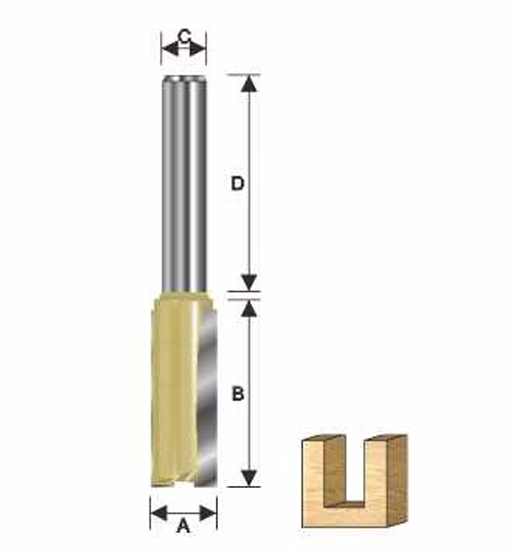 ARDEN ROUTER BIT STRAIGHT 14 X 30 X 8MM