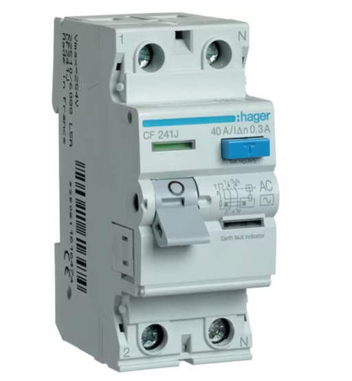 ELCB 40A 2P 300MA HAGER