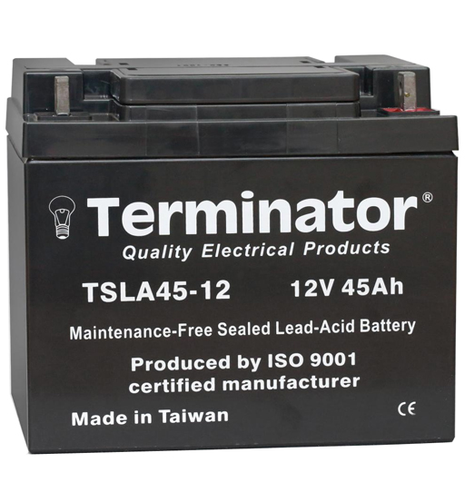 BATTERY 12V-45AH TERMINATOR  