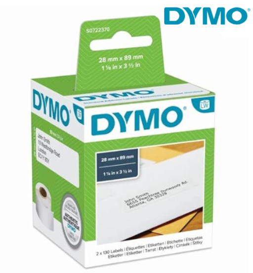 DYMO ADDRESS LABEL 89 X 28MM 