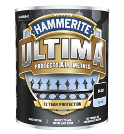 HAMMERITE PAINT ULTIMA SMOOTH BROWN 750ML