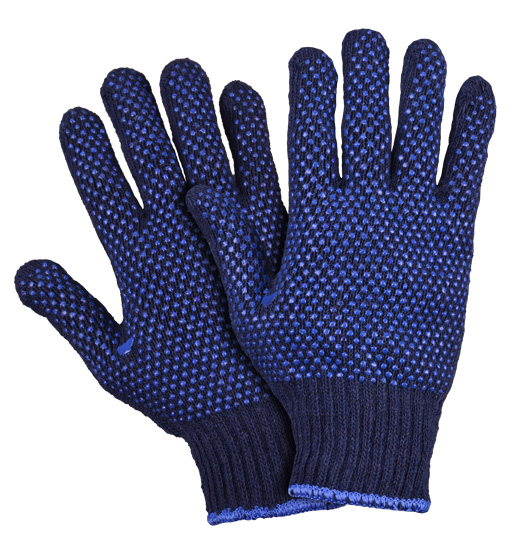 SAFEPLUS GLOVES DOTTED BLUE DOUBLE SIDE PAK         