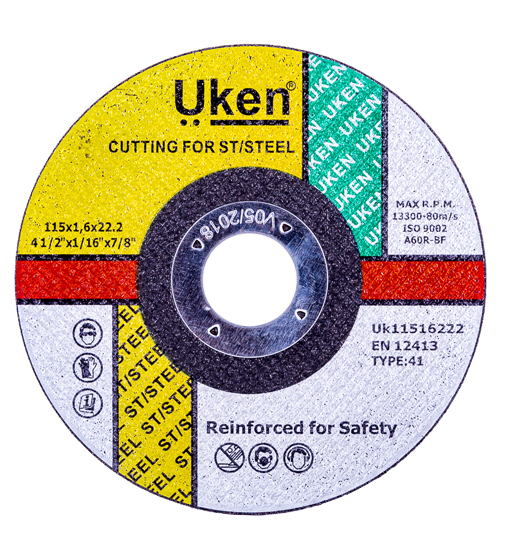 UKEN GRINDING DISC S/STEEL 4.5