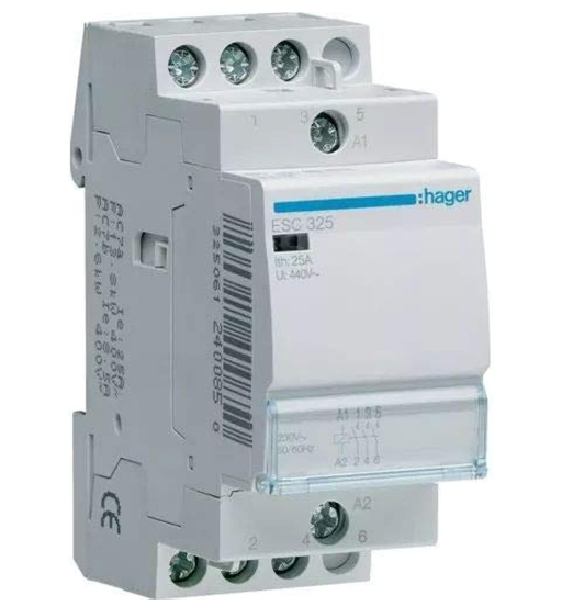 CONTACTORS 25A 3P HAGER                 