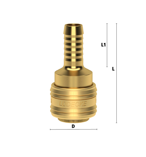 LUDECKE QUICK COUPLING 6MM