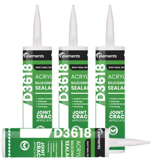 ELEMENTS D3618 ACRYLIC SEALANT-GREY COLOR 