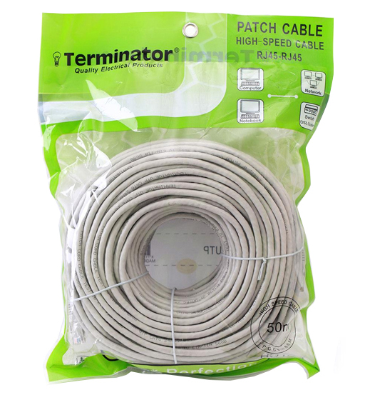 TERMINATOR DATA CABLE CAT6 50MTR CRIMPED