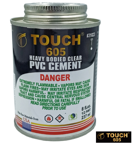 TOUCH HEAVY BODIED CLEAR PVC CEMENT-250ML