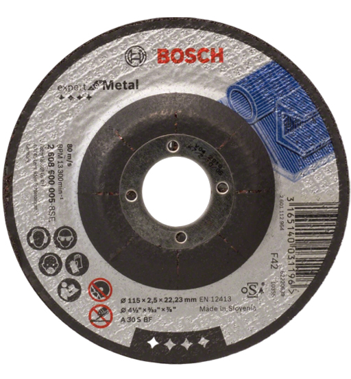 BOSCH CUTTING DISC STEEL 4.5
