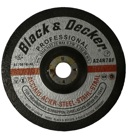 BLACK&DECKER METAL GRINDING WHEEL 230 x 6 x 22.23MM TYPE 27