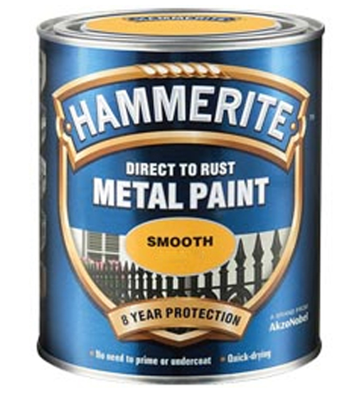 HAMMERITE METAL PAINT SMOOTH SILVER 750ML     