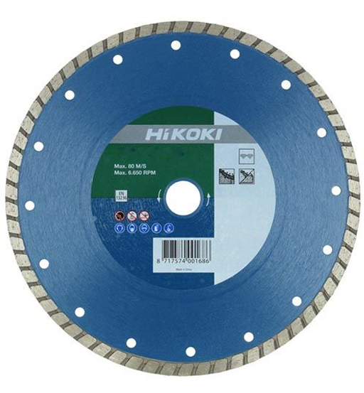 HIK DIAMOND BLADE 115X 2.0 X 6 MM Hard Brick/Hard Concrete-Sintered Turbo Rim