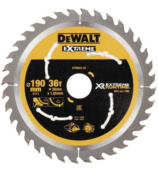 DEWALT CIRCULAR SAW BLADES XR FV 190 X 30MM 36T