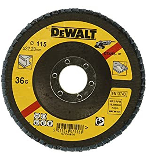 DEWALT FLAP DISC – TYPE 29 ANGLED 115MM 80 GRIT