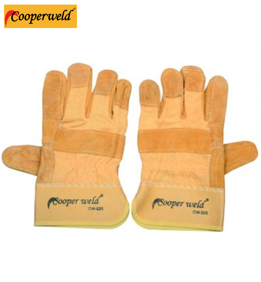 COOPERWELD GLOVES LEATHER YELLOW H/D