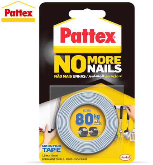 PATTEX NMN TAPE 80KG 19MMX1.5M 