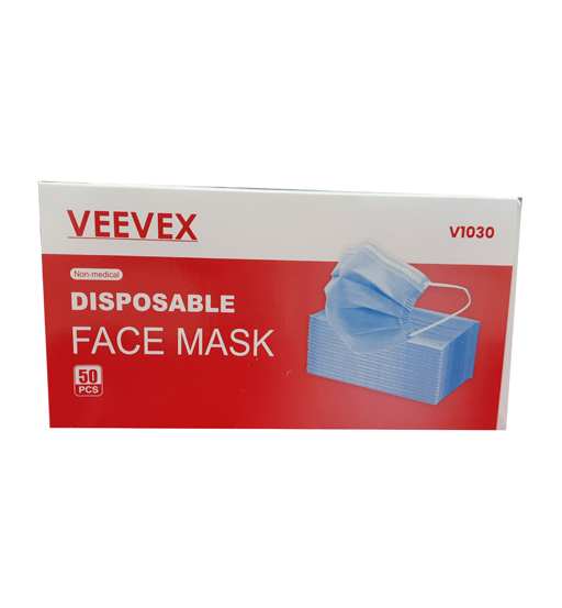 VEEVEX FACE MASK 3 LAYER 50PCS/PKT