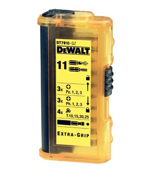 DEWALT HIGH PERFORMANCE SLIM POCKET CASE 25mm 11 PIECE SET TORX