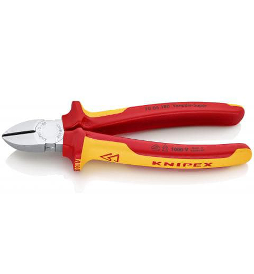 KNIPEX DIAGONAL CUTTER 180MM INSULATED(GERMANY)
