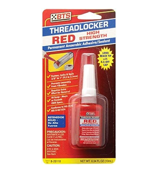 BTS RED THREADLOCKER 10ML