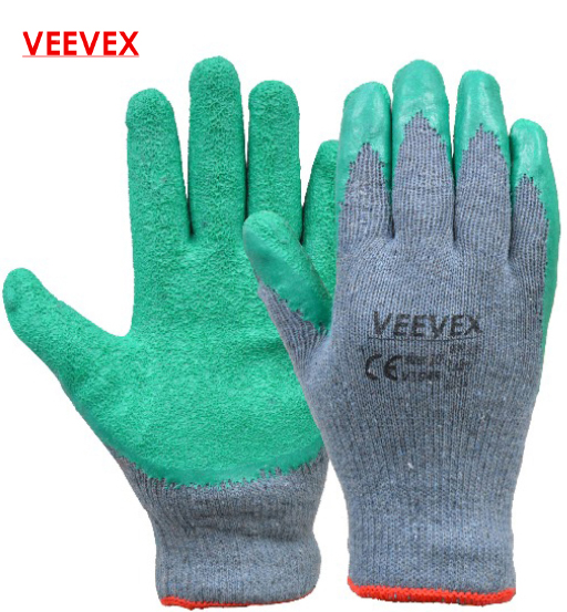 GLOVES LATEX GREEN-VEEVEX