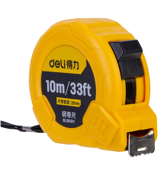 MEASURING TAPE 10MX25MM DELI #DL9010Y