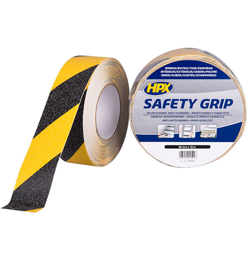 ANTI SLIP TAPE BLACK/YELLOW 50MM X 18M 