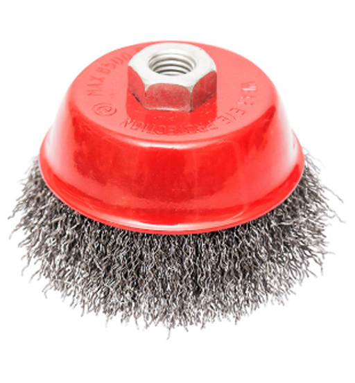 BEOROL CUP WIRE BRUSH M14 X 2 CRIMPED