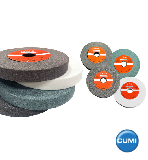 CUMI CARBORUNDUM GRINDING WHEEL 200 X 25 X 31.75 FINE BROWN