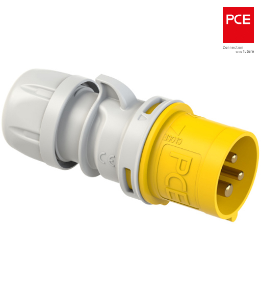 PCE IND PLUG 16 AMP 3 PIN 110V